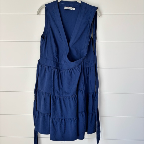 Vineyard Vines Harbor Wrap Navy Blue Dress Women's Size Small - Picture 13 of 15